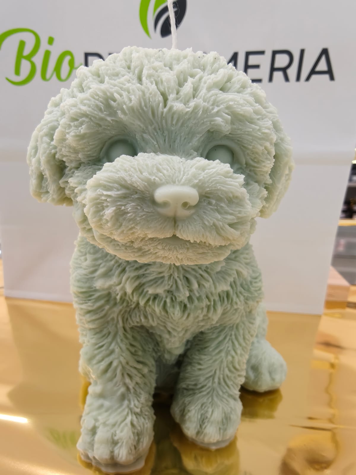 Candela grande a forma di cane