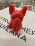 Candela a forma di bulldog francese